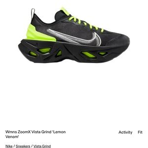 Nike Women's ZoomX Vista Grind Sneakers - Black and Green